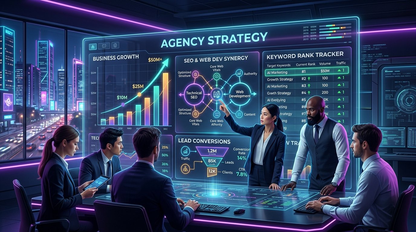 Digital Marketing Agency Strategy and Business Growth Dashboard