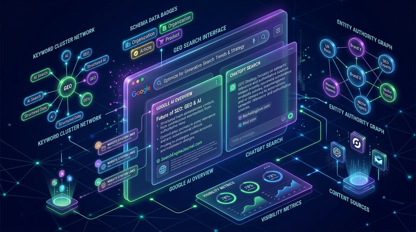 Generative Engine Optimization GEO and AI Search Optimization for Google and ChatGPT